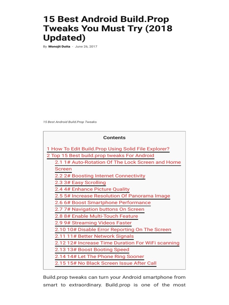 Android Tweaks for Power Users | PDF | Android (Operating System ...