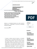 Derecho a La Integridad Personal en El Perú. Aspectos Constitutivos y Limitaciones. El Caso de Las Personas Privadas de Libertad _ Sar Suárez _ Cuestiones Constitucionales Revista Mexicana de Derecho Constitucional