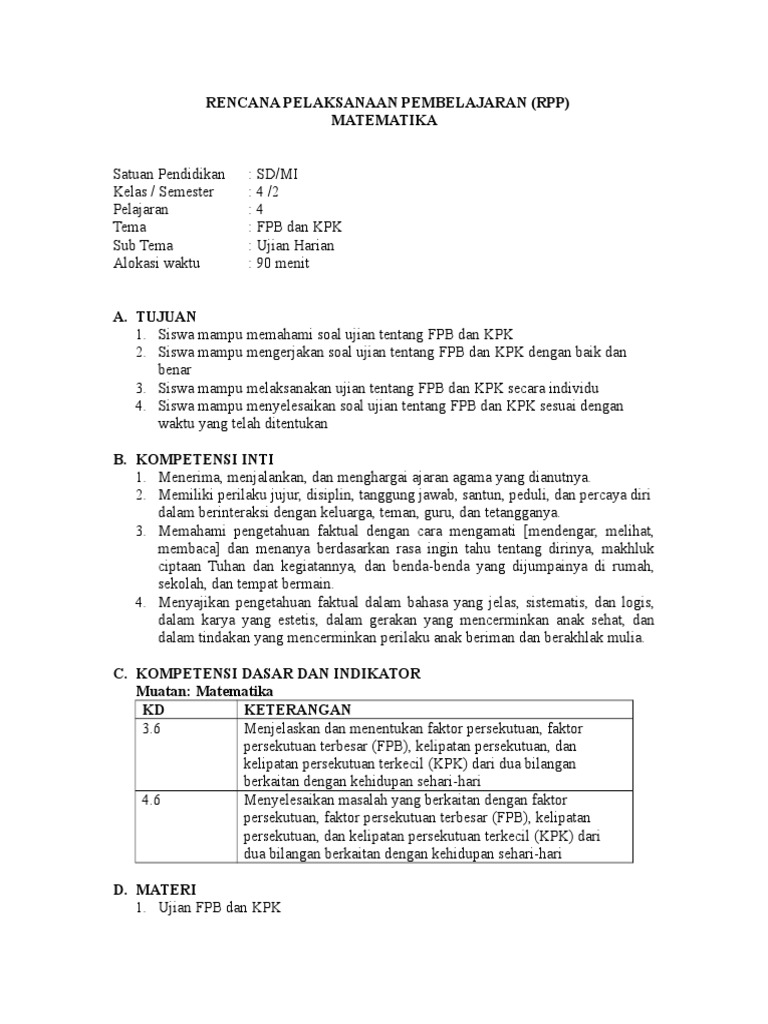 Ujian Fpb Dan Kpk Doc