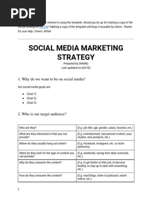 Social Media Marketing Strategy