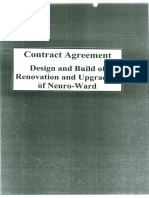 Contract Agreement - Design and Build of Renovation and Upgrading of Neuro-Ward