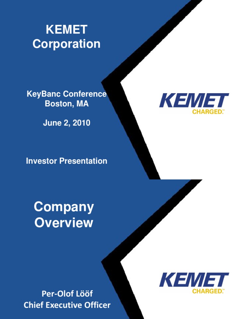 KeyBanc Conference Boston June 2 2010 PDF Electrical Engineering