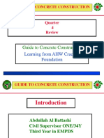 Guide To Concrete Construction: Learning From AHW Cracked Foundation