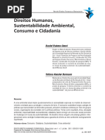 Direitos Humanos, sustentabilidade ambiental, consumo e cidadania
