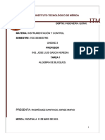 Algebra de Bloques y Diagramas de Bloques en Control Automatico de Procesos Unidad 3 Instrumentacion y Control Ingenieria Quimica