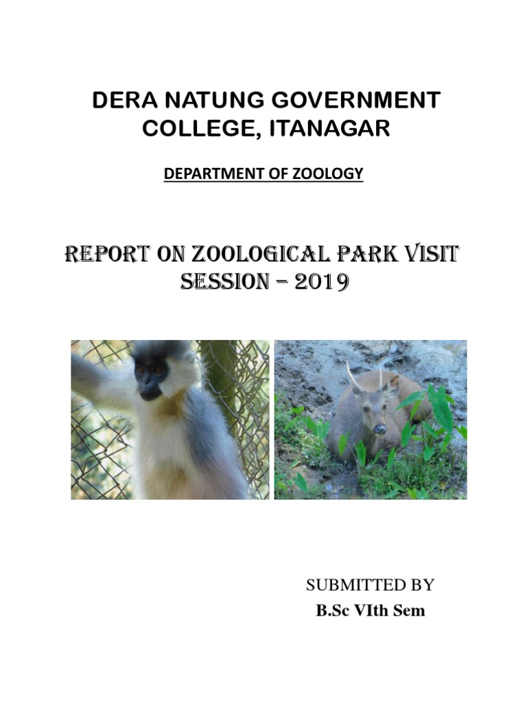 Report On Zoological Park Visit-2 | PDF | Zoo | Leopard