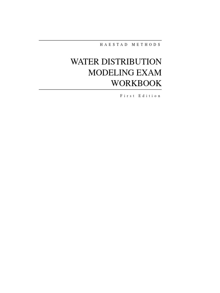 Water Distribution Exam Book PDF PDF Chemical Engineering