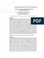 Karakteristik Pasien Disfungsi Tiroid: Studi Epidemiologi Characteristics of Patients With Thyroid Dysfunction: An Epidemiological Study