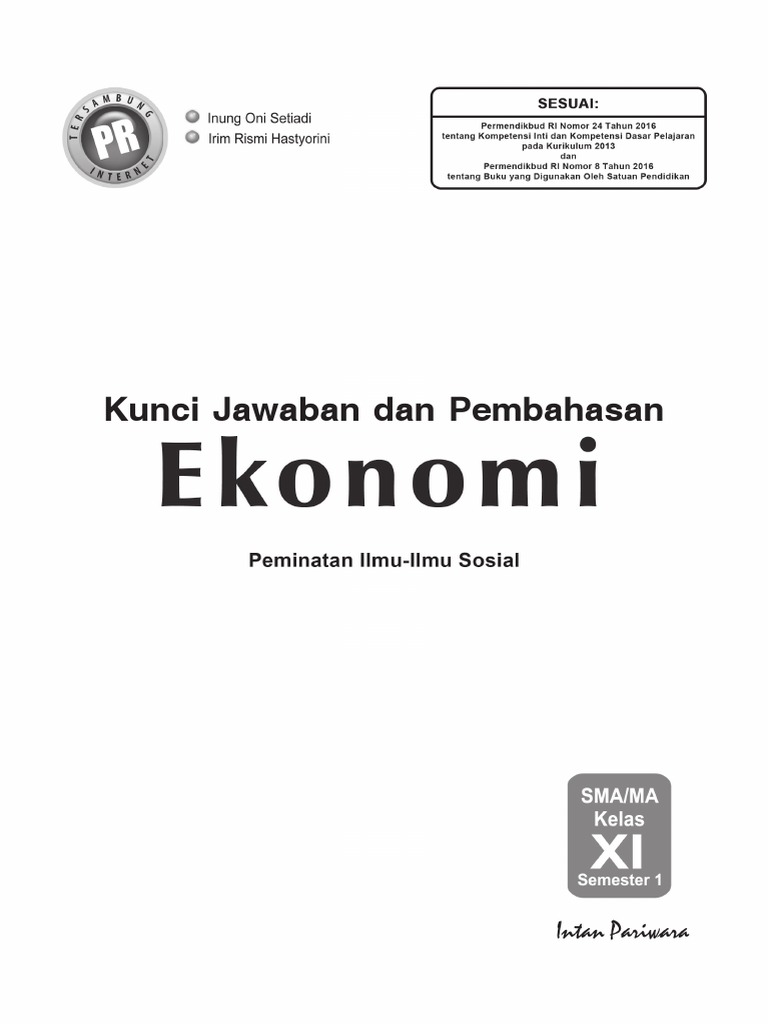 01 Kunci Ekonomi 11a K 13 Edisi 2017