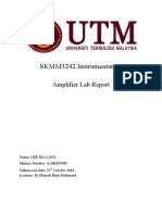 SKMM3242 Instrumentation: Amplifier Lab Report