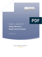 Week 4 - Session 24: Energy Efficiency Waste Heat Exchanger