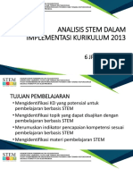 Analisis STEM Pada K13