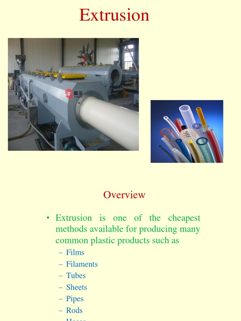 An Overview of the Extrusion Process for Producing Continuous Plastic ...
