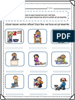Verbos Actividad PDF