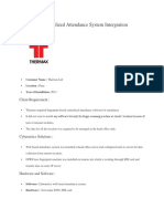 Web Based Centralized Biometric System Integration