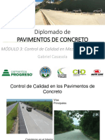 Control de Calidad en Pavimentos de Concreto - Diplomado USAC Abril 2019 PDF