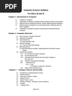 Computer Science Syllabus PDF