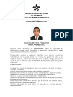 Perfil profesional Arturo Suarez Chang tecnólogo construcción Barranquilla