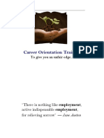 Career Orientation Training Program Structure