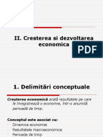 2 - Cresterea Si Dezvoltarea Economica