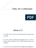 Introduction of C Language