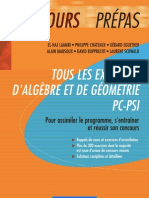 Tous Les Exercices Dalgebre Et de Geometrie PC