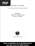 Book Cultural Politics Of Sporting Celebrities Celebrity Sociology