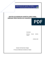 Gestão de resíduos hospitalares numa UPCS