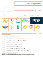 Short Stories Story Time The Ugly Duckling Worksheet