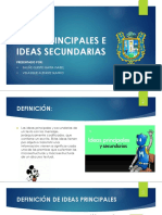 Ideas Principales e Ideas Secundarias