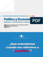 (CLASE 2) Política, Economía y Gobernanza PDF