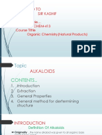 Submitted To Sir Kashif: Course Code CHEM-413 Course Tittle Organic Chemistry (Natural Products)