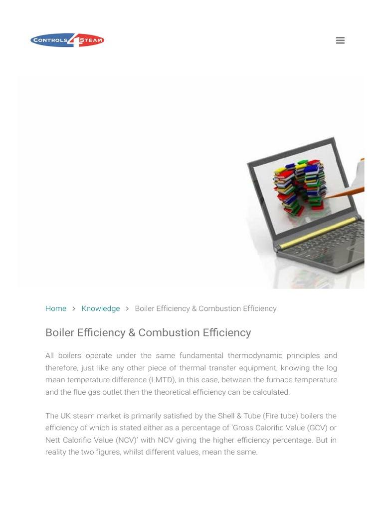 Boiler Efficiency Combustion Efficiency | PDF | Boiler | Combustion