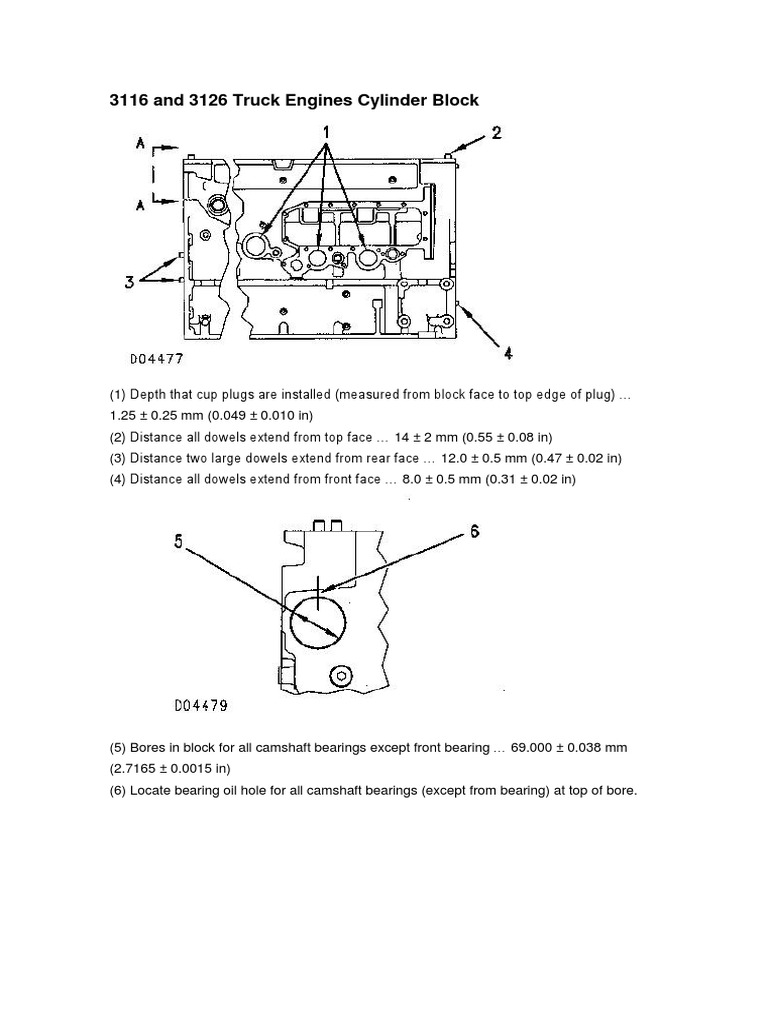 3116 & 3126 Truck Engine Specs | PDF | Technology & Engineering