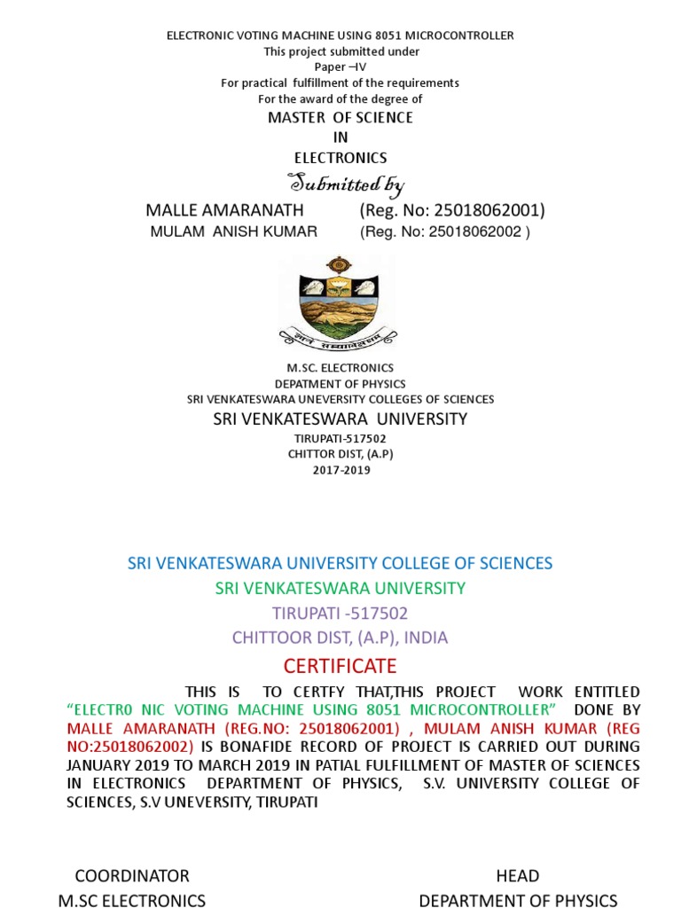 Automatic Voting Machine | PDF | Embedded System | Programming Language