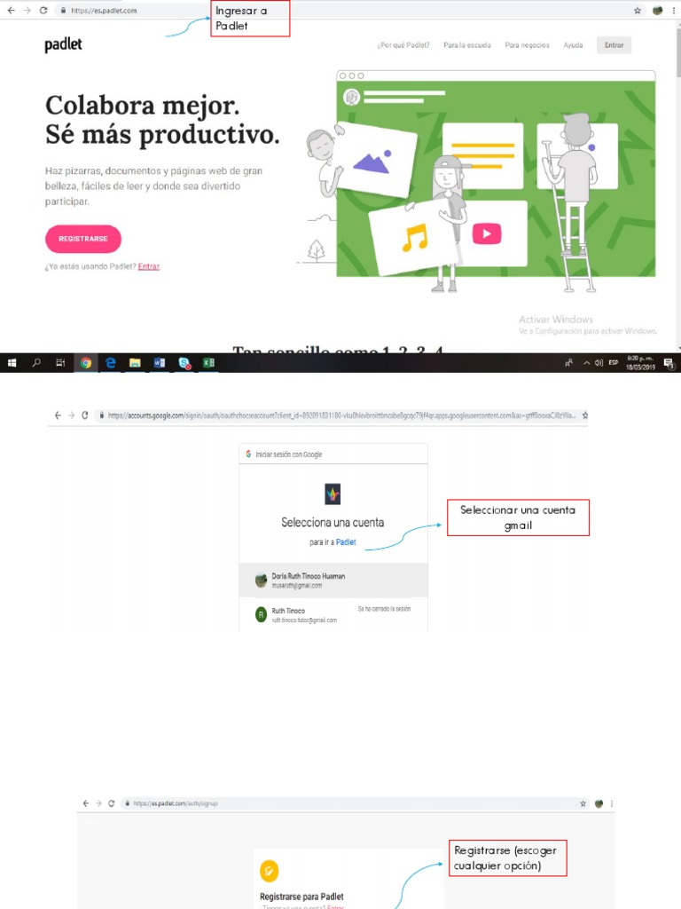Guía para Crear un Padlet Gratis | PDF | Red mundial | Internet y web