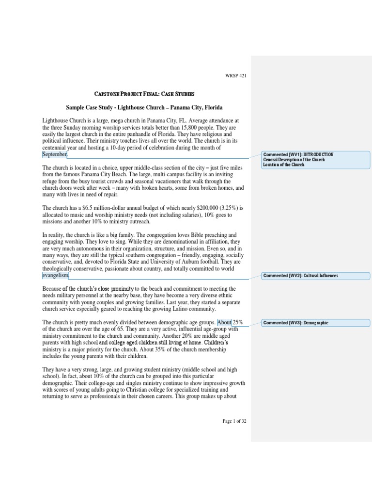 Lighthouse Church Case Study Overview | PDF | Christian Denomination ...