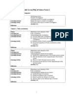 Daily Lesson Plan of Science Form 4