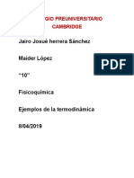 Ejemplos Fisicoquimica