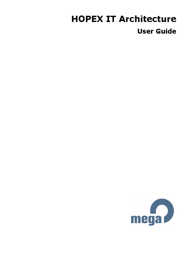 HOPEX IT Architecture: User Guide | PDF | Enterprise Architecture ...