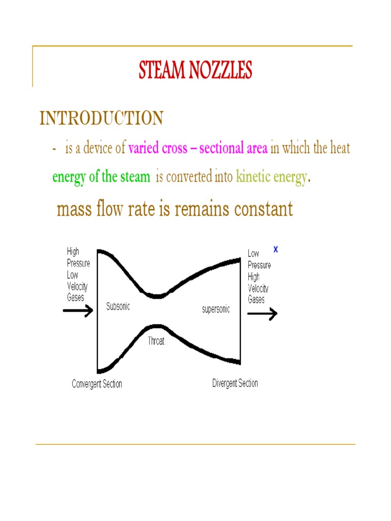 Understanding Steam Nozzles and Flow Dynamics | PDF | Nozzle | Fluid ...