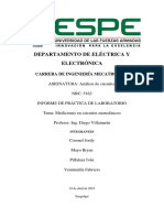 Mediciones en Circuitos Monofásicos