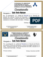 Certificado Dr. Solis