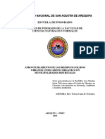 Aprovechamiento de Los Residuos Solidos Urbanos Como Abono Orgánico en Municipalidades Distritales