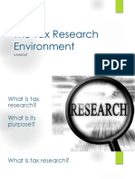 Tax Research Environment
