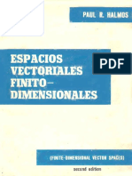 Espacios Vectoriales Finito Dimensionales PDF