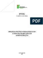 Projeto Curso de Administracao 2011 PDF