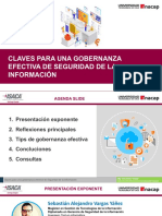 ISACA CyberSecurityDay 2018, Gobernanza Efectiva de Seguridad de La Información