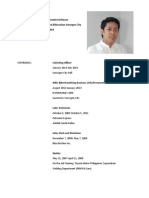 Resume of Mark