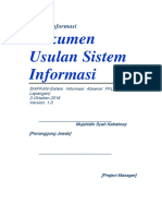 Sistem Informasi Dokumen Usulan Sistem Informasi